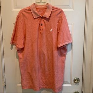 Banana Republic Men Polo Shirt X-Large Heather Orange Cotton Standard Fit